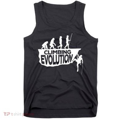 Rock Climbing Evolution Funny Climber Hiker Boulderer Cute Gift Tank Top