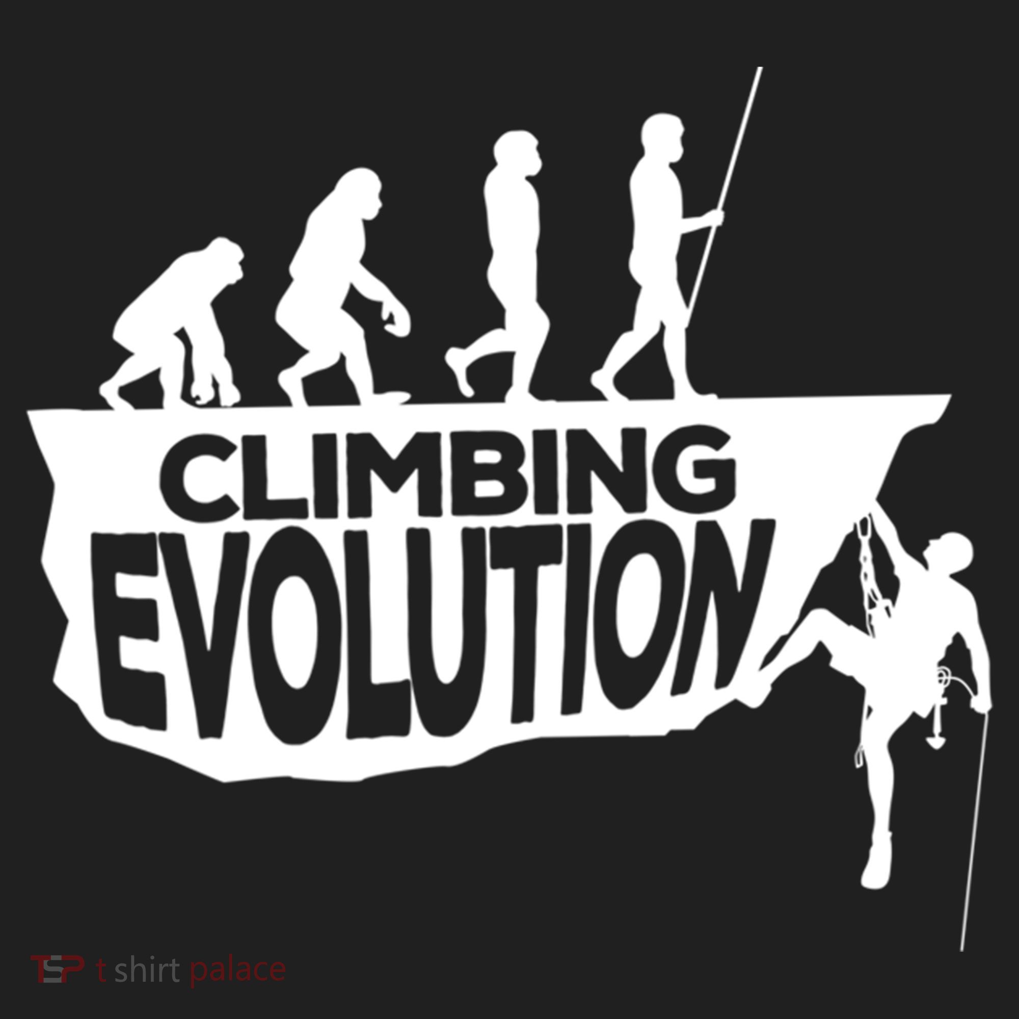 Rock Climbing Evolution Funny Climber Hiker Boulderer Cute Gift Golf Towel