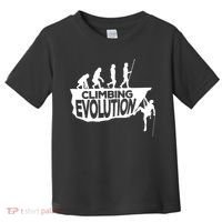 Rock Climbing Evolution Funny Climber Hiker Boulderer Cute Gift Toddler T-Shirt thumb 0