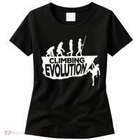 Rock Climbing Evolution Funny Climber Hiker Boulderer Cute Gift Women's T-Shirt thumb 0