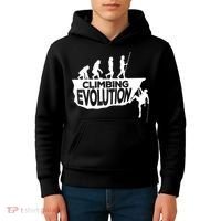 Rock Climbing Evolution Funny Climber Hiker Boulderer Cute Gift Kids Hoodie thumb 4
