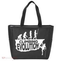 Rock Climbing Evolution Funny Climber Hiker Boulderer Cute Gift Tote Bag thumb 0
