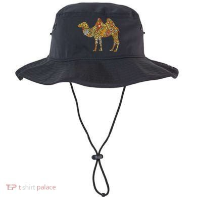 Retro Colorful Flowered Camel Animal Birthday Gift Bucket Hat