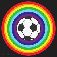 Rainbow Circle Football For Soccer Lover Best Sports Pride Hat thumb 2