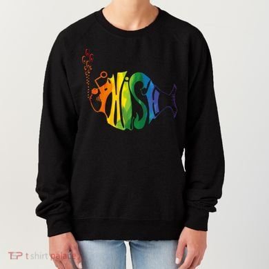 Rainbow Color Fish Cool Women's Sweatshirt