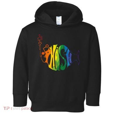 Rainbow Color Fish Cool Toddler Hoodie