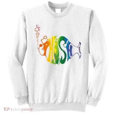 Rainbow Color Fish Cool Sweatshirt