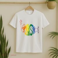 Rainbow Color Fish Cool T-Shirt thumb 2