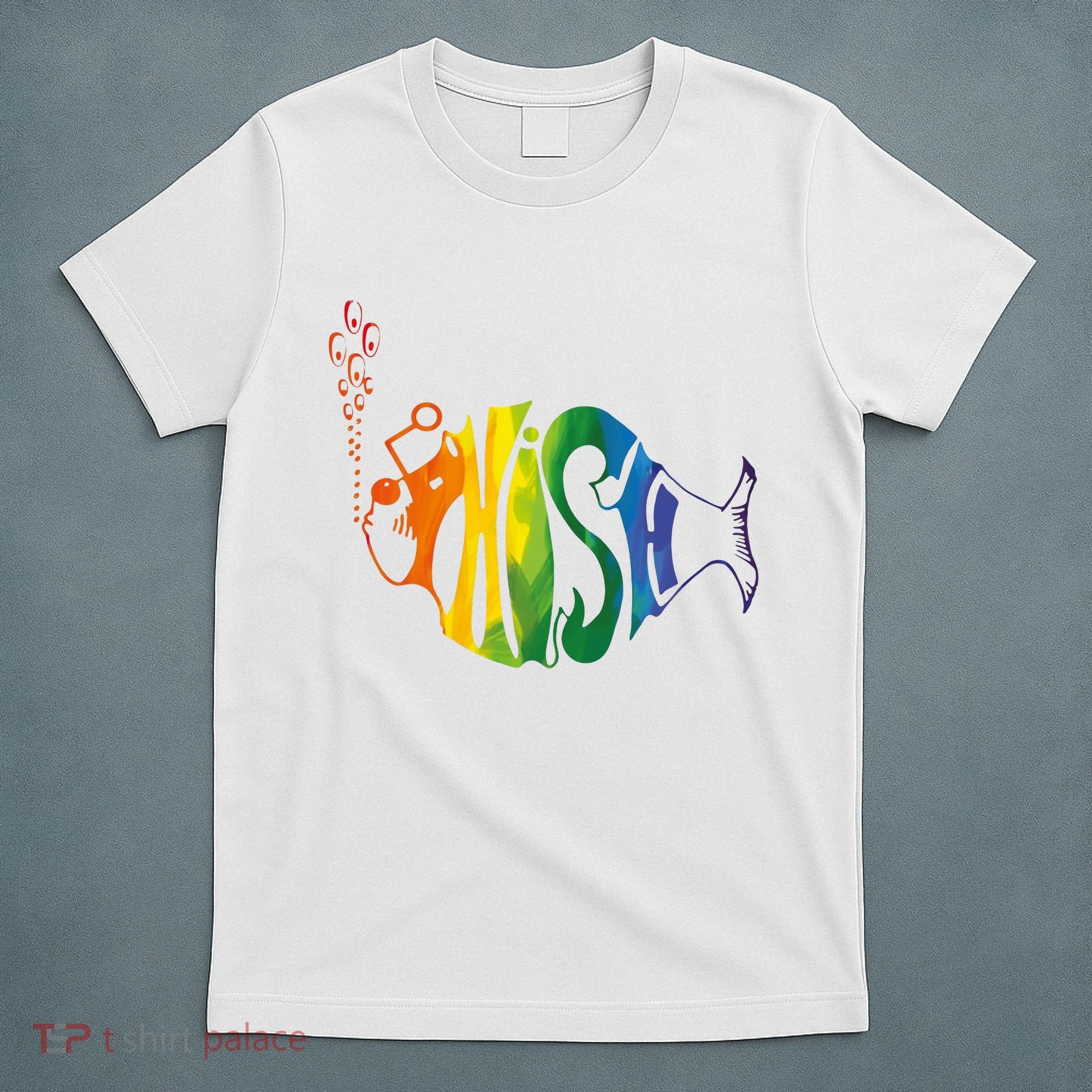 Rainbow Color Fish Cool T-Shirt