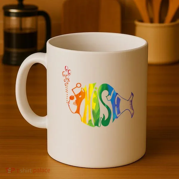 Rainbow Color Fish Cool Coffee Mug