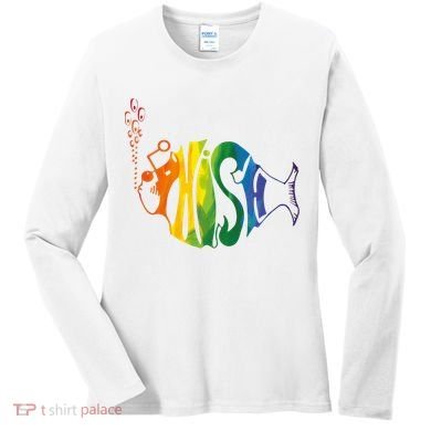 Rainbow Color Fish Cool Women's Long Sleeve Shirt