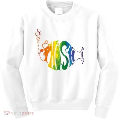 Rainbow Color Fish Cool Kids Sweatshirt