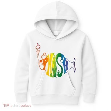 Rainbow Color Fish Cool Kids Hoodie
