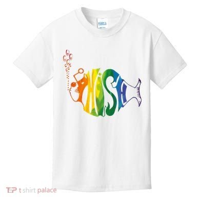 Rainbow Color Fish Cool Kids T-Shirt