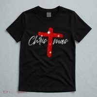 Retro Christmas Faith Cross Xmas Jesus Christmas T-Shirt thumb 5