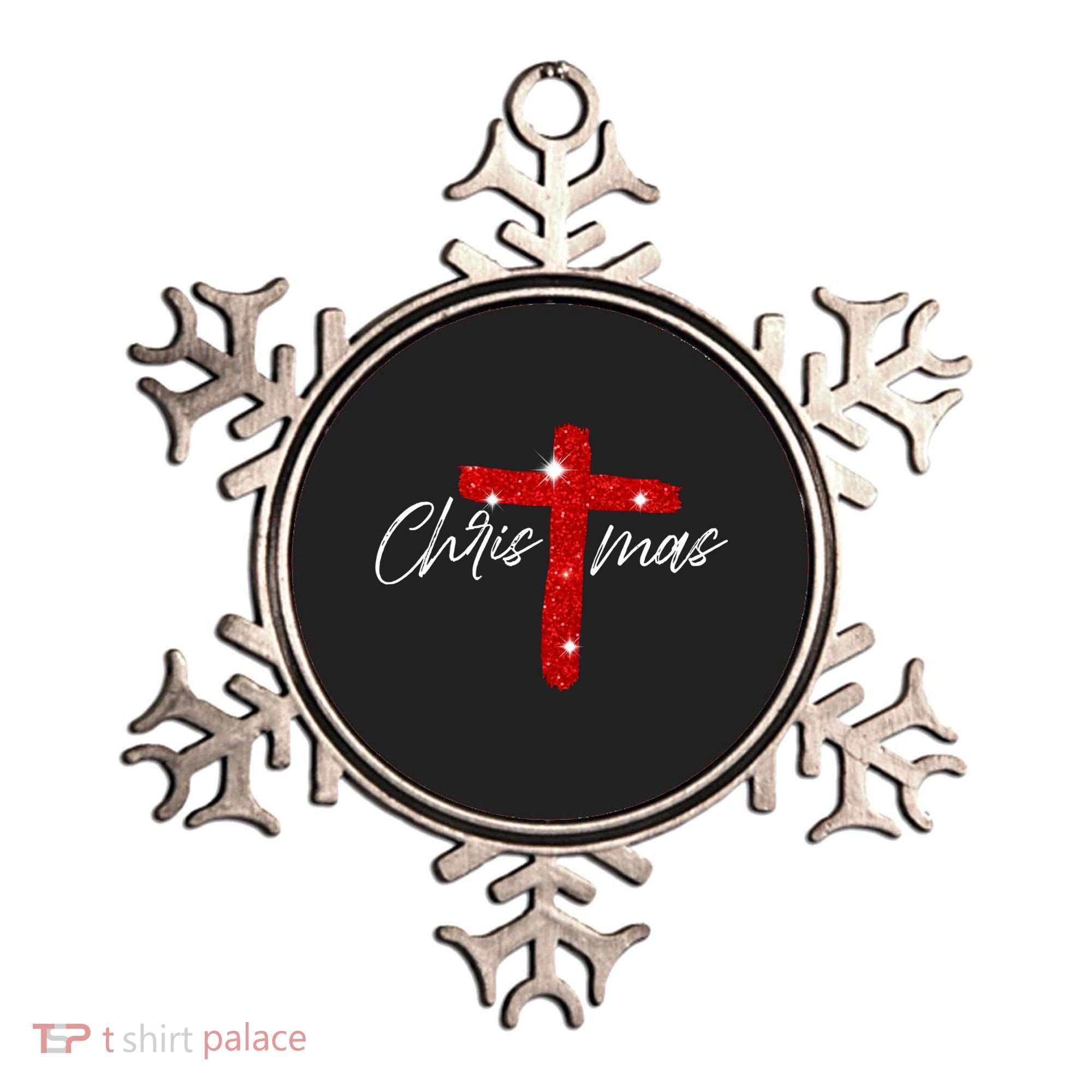 Retro Christmas Faith Cross Xmas Jesus Christmas Ornament