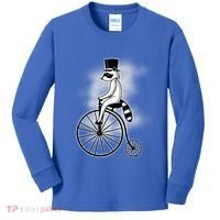 Raccon Circus Funny Fancy Raccon Kids Long Sleeve Shirt thumb 0