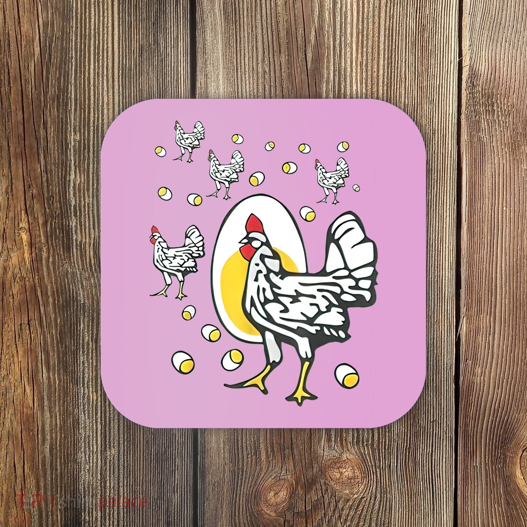 Roseanne Chicken Funny Roseanne Rooster And Egg Coaster