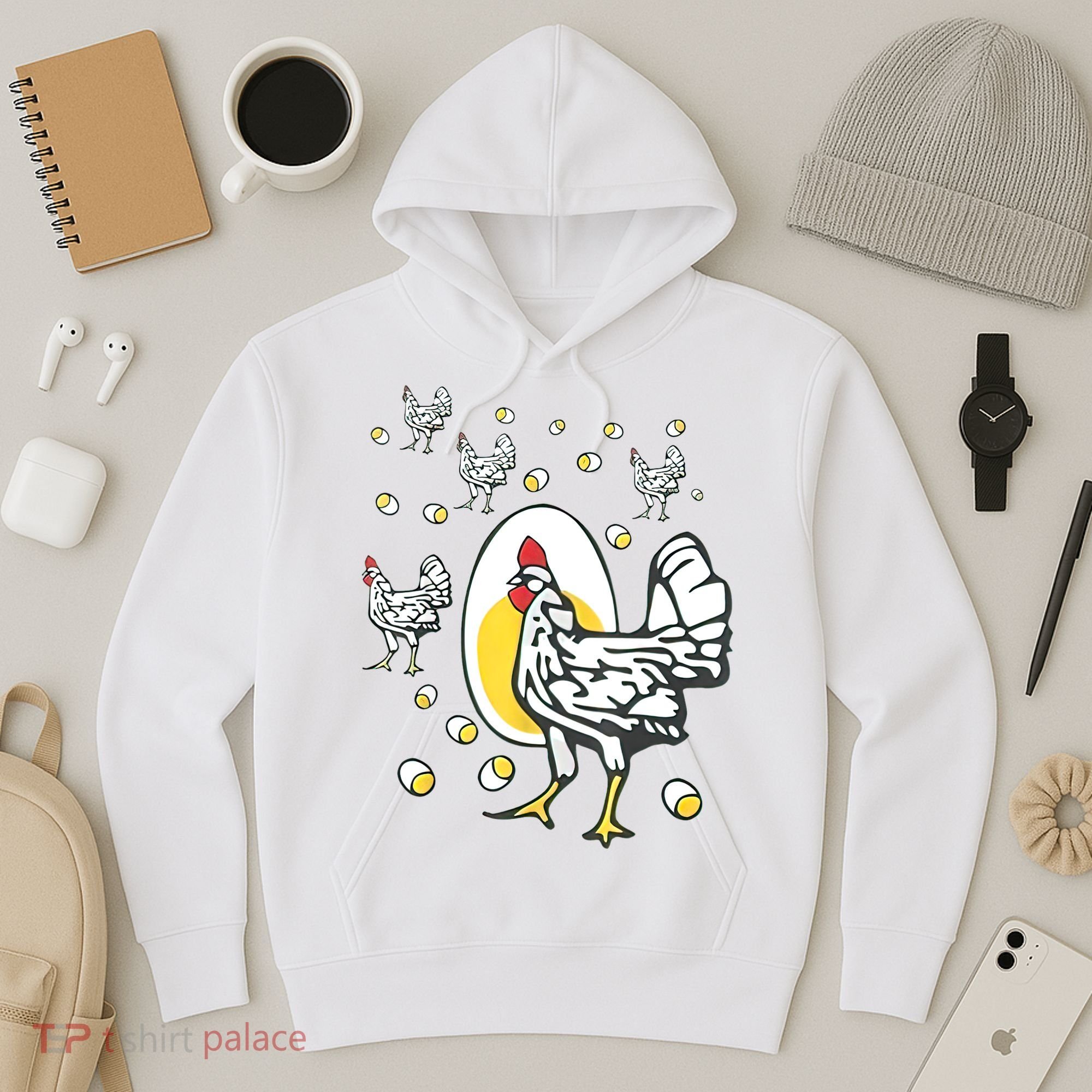 Roseanne Chicken Funny Roseanne Rooster And Egg Hoodie