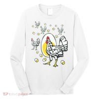 Roseanne Chicken Funny Roseanne Rooster And Egg Long Sleeve Shirt thumb 0