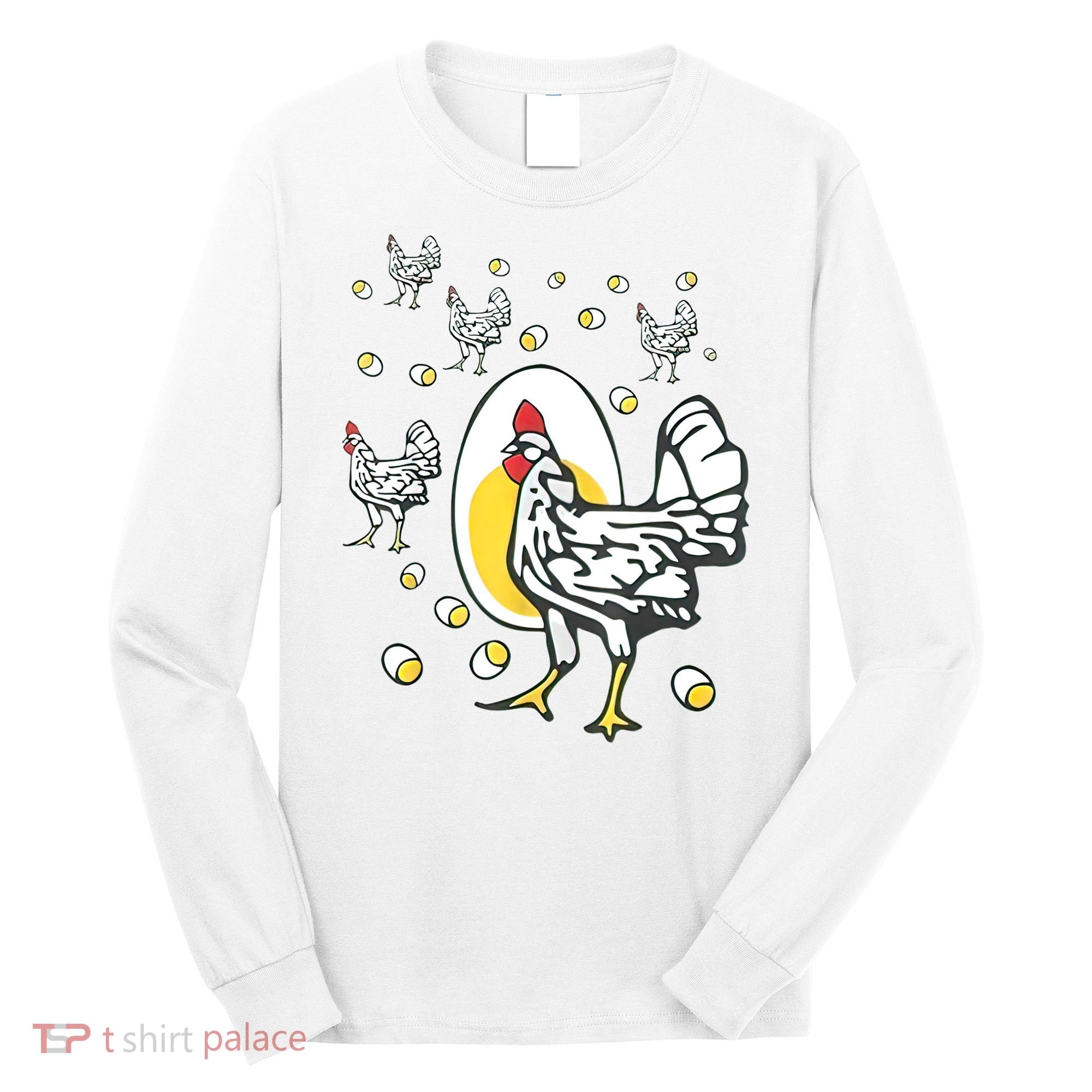 Roseanne Chicken Funny Roseanne Rooster And Egg Long Sleeve Shirt