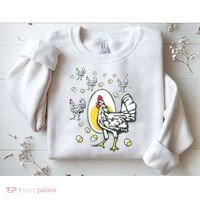 Roseanne Chicken Funny Roseanne Rooster And Egg Sweatshirt thumb 2