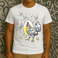 Roseanne Chicken Funny Roseanne Rooster And Egg T-Shirt thumb 3