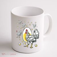 Roseanne Chicken Funny Roseanne Rooster And Egg Coffee Mug thumb 1