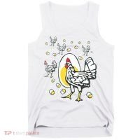 Roseanne Chicken Funny Roseanne Rooster And Egg Tank Top thumb 0