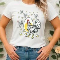 Roseanne Chicken Funny Roseanne Rooster And Egg Women's T-Shirt thumb 2