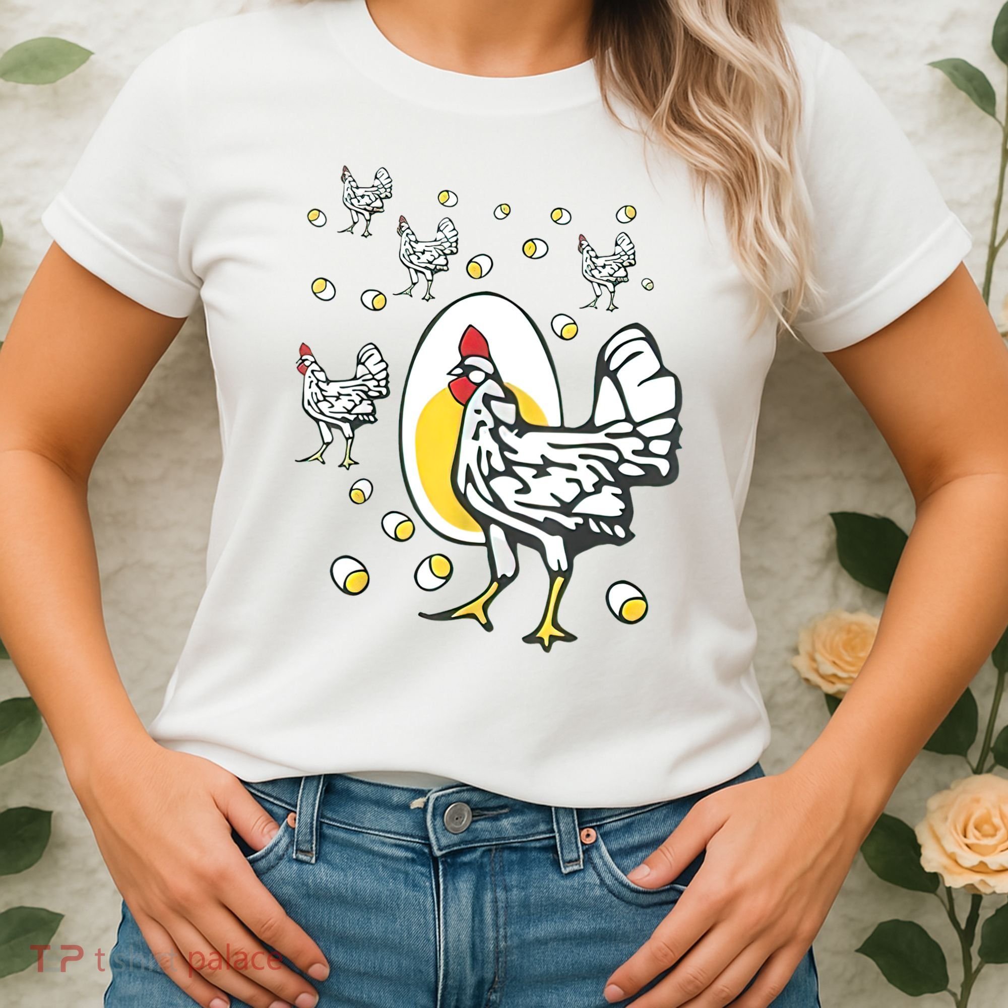 Roseanne Chicken Funny Roseanne Rooster And Egg Women's T-Shirt