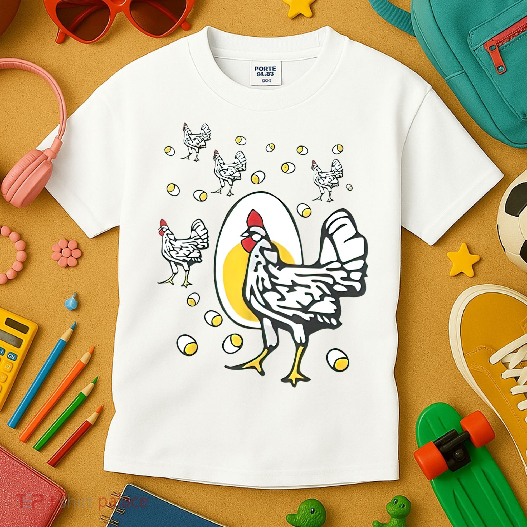 Roseanne Chicken Funny Roseanne Rooster And Egg Kids T-Shirt
