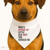 Retro Concert Funny Slogan USA-Made Doggie Bandana thumb 1