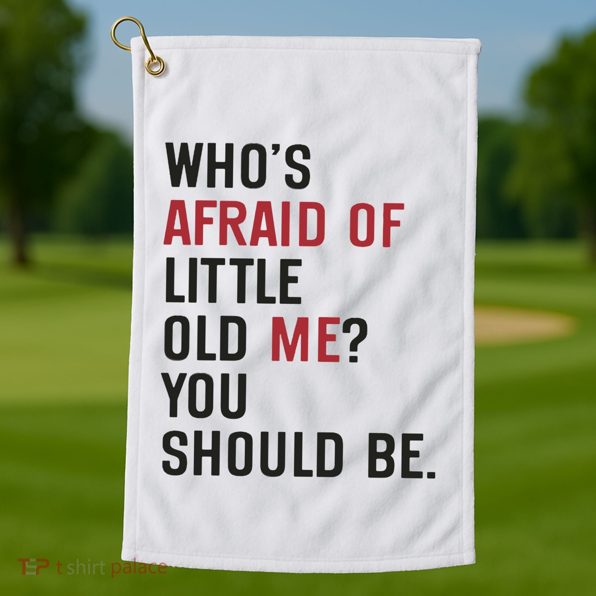 Retro Concert Funny Slogan Golf Towel