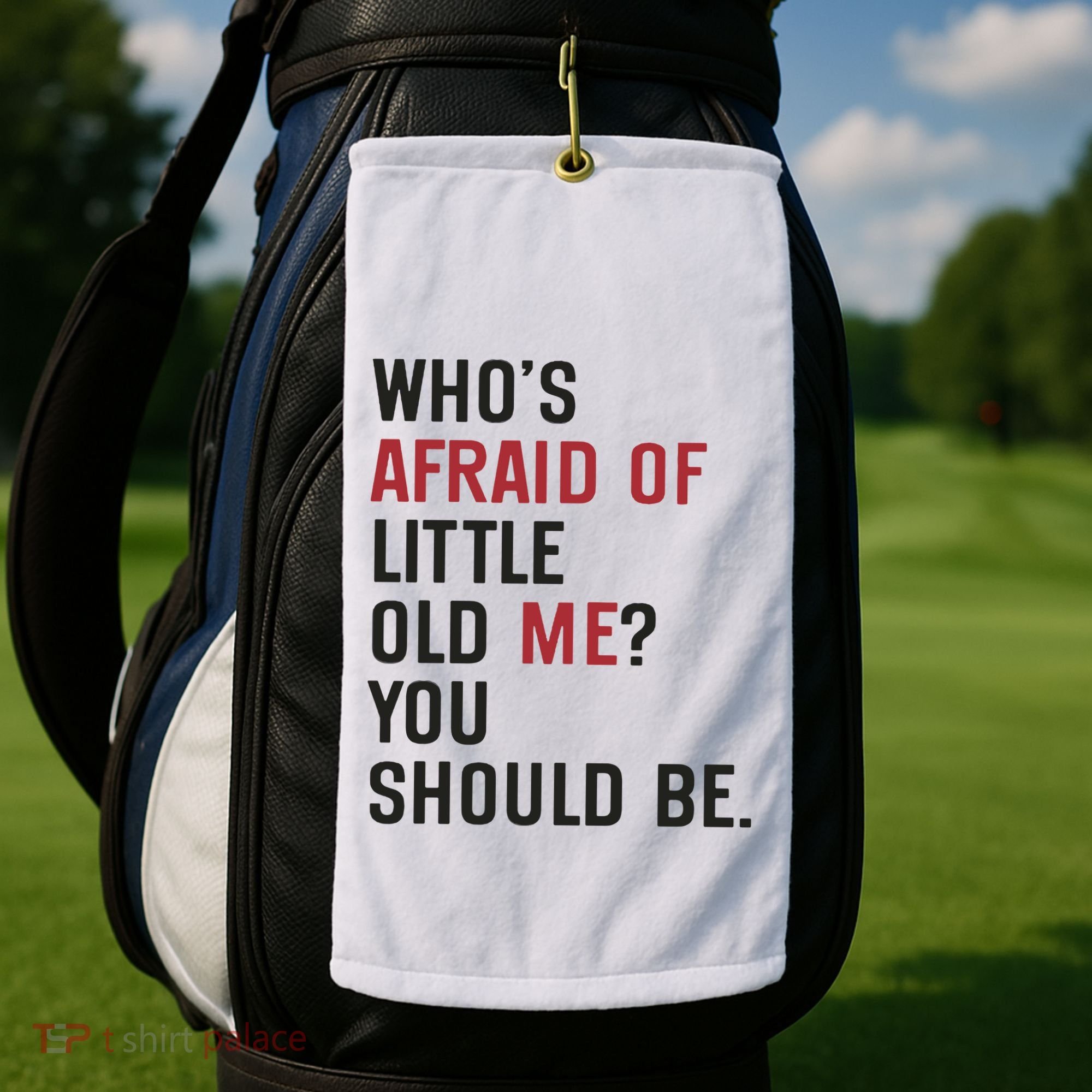 Retro Concert Funny Slogan Golf Towel
