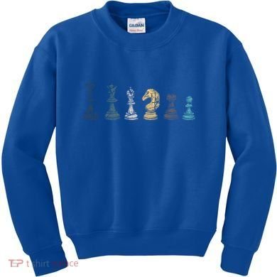 Retro Chess Funny Gift Kids Sweatshirt