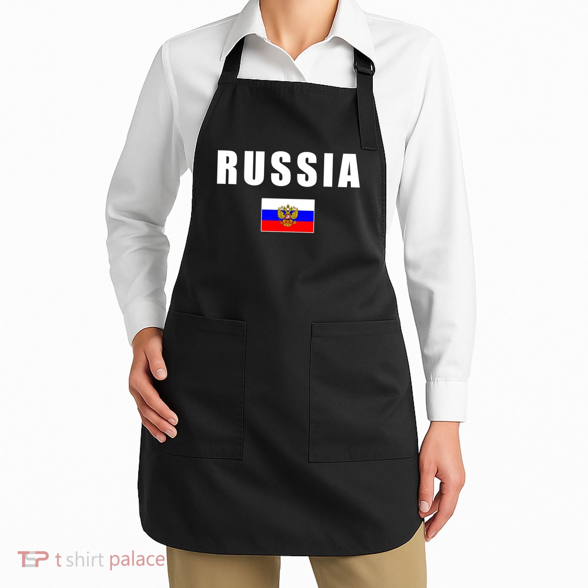 Russia Country Flag Apron