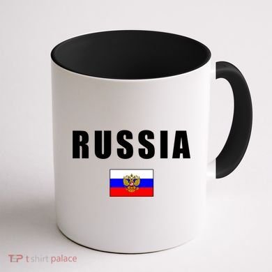 Russia Country Flag Coffee Mug back