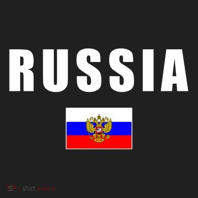 Russia Country Flag Urban Oversized Heavyweight T-Shirt
