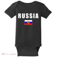 Russia Country Flag Baby Bodysuit thumb 0