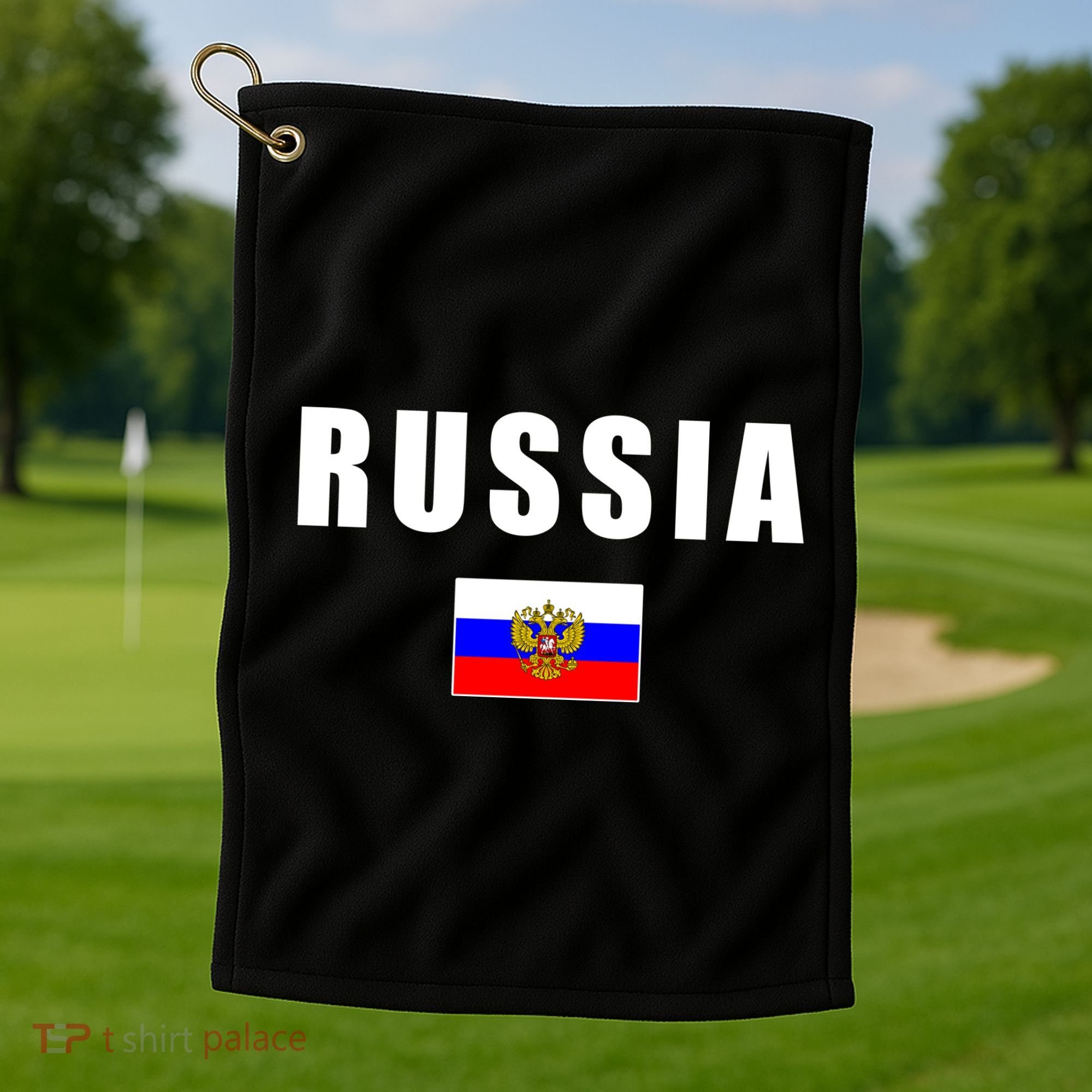Russia Country Flag Golf Towel