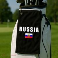 Russia Country Flag Golf Towel thumb 2