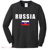 Russia Country Flag Kids Long Sleeve Shirt thumb 0