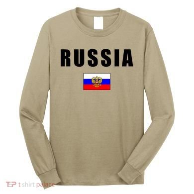Russia Country Flag Long Sleeve Shirt
