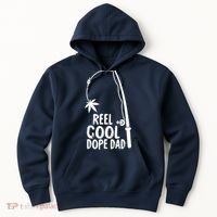 Reel Cool Fathers Day Fishing Dope Dad Weed Marijuana Stoner Hoodie thumb 0