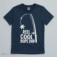 Reel Cool Fathers Day Fishing Dope Dad Weed Marijuana Stoner T-Shirt thumb 5