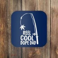 Reel Cool Fathers Day Fishing Dope Dad Weed Marijuana Stoner Coaster thumb 0
