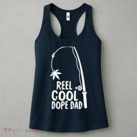 Reel Cool Fathers Day Fishing Dope Dad Weed Marijuana Stoner Women's Tank Top thumb 3