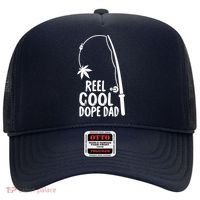 Reel Cool Fathers Day Fishing Dope Dad Weed Marijuana Stoner Hat thumb 0