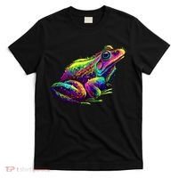Realistic Colorful Frog Abstract Pose T-Shirt thumb 0